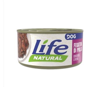 Life Dog Fegatini di Pollo 90g - Alimento Umido Naturale per Cani, Ricco di Proteine e Senza Conservanti