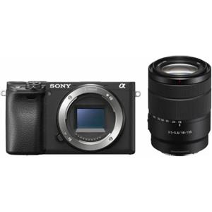 Sony Alpha 6400 (APS-C) Fotocamera con obiettivo 18-135 mm - Autofocus con rilevamento degli occhi da 0,02 s, video 4K, display ribaltabile, ideale per vlogging e fotografia