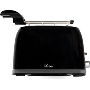 Ardes PRESTIGE ARTOAST03 - Tostapane con pinze per toast ripieni, 7 livelli di doratura, 2 timer, vassoio raccogli briciole rimovibile e design in acciaio inossidabile