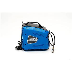 ABAC Compressore d'Aria Portatile HANDY, Compressore Aria Oil-Free, Pressione Massima 8 Bar, Potenza 1.5 Hp, Inclusa pistola di Gonfiaggio, Senza Serbatoio, Rumorosità 97 dB (A)