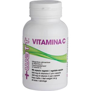WATT Vitamina C 90 Capsule - Supporto Immunitario e Antiossidante, Senza Glutine