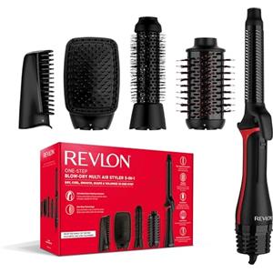 Revlon One-StepTM Blow-Dry Multi Air Styler 5 in 1 (Accessori intercambiabili, arricciacapelli, volumizzante, styler, shape enhancer, concentratore) RVDR5370