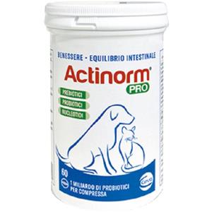 CEVA SALUTE ANIMALE SpA Actinorm Pro 60 Compresse - Equilibrio Intestinale Cani e Gatti