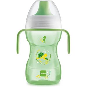 MAM Tazza Fun To Drink 270 ml con Beccuccio Rigido e Manici Antiscivolo per Bambini 8 Mesi