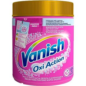 Vanish Oxi Action Multipower Polvere Rosa, Smacchiatore per Capi Colorati, 1 Confezione da 500 g di Smacchiatore per Bucato, Additivo Lavatrice Multiazione senza Candeggina