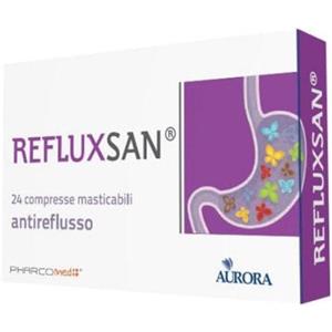 Aurora Refluxsan Compresse Masticabili 24x1g - Dispositivo Medico per Reflusso Gastroesofageo