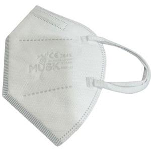 Musk Mascherina FFP3 Bianca - 10 Pezzi, Semimaschera Filtrante Protettiva
