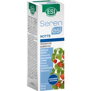 ESI Serenesi Notte Gocce 50ml - Integratore con Melatonina, Ashwagandha e Lavanda per Sonno e Relax