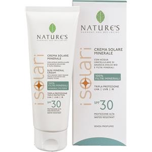 Bios Line Nature's Crema Solare Minerale Viso e Corpo SPF30 100 ml - Ideale per Pelli Sensibili