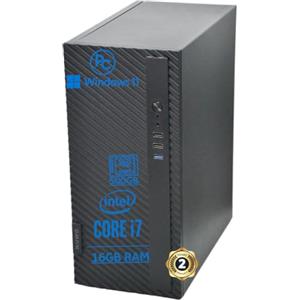 VOKOT Pc Fisso i7 Intel Core Cpu fino a 3.80ghz, 16gb Ram, Ssd da 500gb, Wifi Incluso USB,Usb 3.0 VGA HDMI, Windows 11 Pro, Office 2019, Computer PC Desktop completo per ufficio,casa pronto all'uso