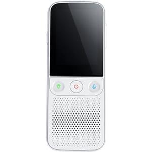 HPHPH Traduttore Simultaneo Vocale, Traduttore vocale offline T10 intelligente portatile da 137 lingue in tempo reale senza Internet, macchina for la traduzione reciproca,Traduttore Inglese Italiano(White)