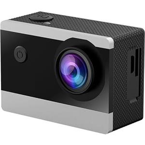 AMRTTWY Action Camera, Action Camera 4K 30M Zoom Impermeabile Videocamera Sportiva Action Cam Casco da Bicicletta,per Ciclismo, Moto