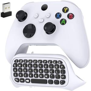 Auarte Tastiera per Xbox Series X/S/Xbox One/One X/S, controller Elite One/2, tastiera wireless Bluetooth con ricevitore USB, altoparlante integrato e jack audio da 3,5 mm per Xbox (controller non incluso)