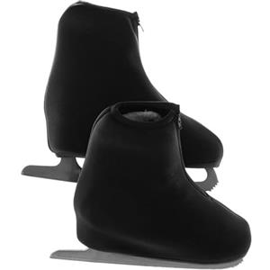 Générique Copristivali neri per pattini a rotelle | Copristivali per pattini elastici traspiranti con cerniera, fodere per pattini a rotelle morbide, per pattinaggio su ghiaccio per pattini da h