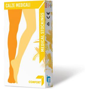 GLORIA MED SpA Gloriamed Comfort 142 Gambaletto Corto Beige Taglia M - Compressione Graduata e Comfort Extra