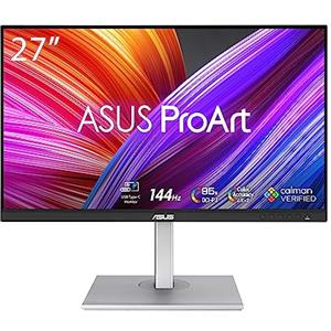 ASUS ProArt Display PA278CGV Monitor Professionale 27" pollici, IPS QHD (2560 x 1440), 144 Hz, 95% DCI-P3, ΔE minore di 2, Calman, USB-C PD 90 W, VESA DisplayHDR 400, FreeSync Premium, Grigio