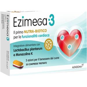 Alfasigma spa Alfasigma Ezimega3 Integratore per il colesterolo 20 compresse