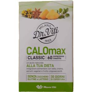 Marco Viti Calomax Classic - Integratore Alimentare, 60 Compresse per il Controllo del Peso con Cromo e Iodio