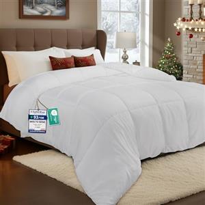 Utopia Bedding Piumone, Primavera/Estivo Piumino, Piumino Leggero, Trapunta Primavera/Estivo 100% Microfibra in Fibra Cava (Primavera/Estivo) (Bianco, 200x200 cm)