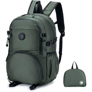 SPAHER Zaino da Viaggio Aereo Pieghevole Ryanair 40x20x25cm Bagaglio a Mano 20L Zaino da Cabina Casual Scuola Escursionismo Impermeabile Donna Uomo Travel Backpack Zainetto Porta Pc 14 Pollici