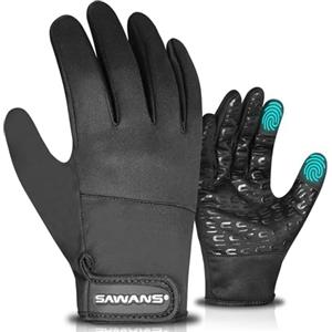 SAWANS Guanti termici invernali per ciclismo, corsa, guanti caldi per uomo e donna, touchscreen, antiscivolo, antivento, sportivi, guida, escursionismo, sci, arrampicata, equitazione, passeggiate