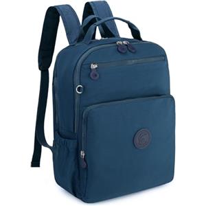 SPAHER Zaino da Viaggio 40x30x20 25L Bagaglio a Mano con Porta PC 14 Pollici, Valigia Wizzair, Ideale per Scuola, Campeggio ed Escursionismo - Blu Navy