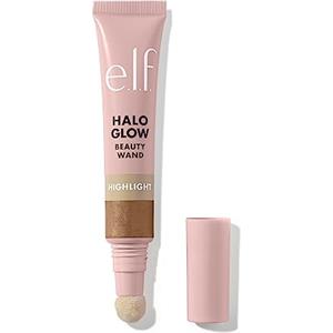 e.l.f. Halo Glow Highlight Beauty Wand, stick highlighter liquido per una pelle luminosa e brillante, formula modulabile, prodotto vegano e non testato sugli animali, Liquid Gold