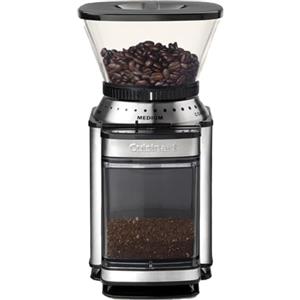 CUISINART Coffee Burr Grinder, macinacaffè domestico, 4-18 tazze, 18 impostazioni di macinatura, varie intensità per espresso, cold brew, latte, cappuccino, Facile da usare e lavabile in lavastoviglie