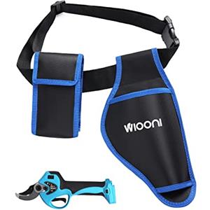 WIOONI Fodero per Forbici Potatura Elettriche, Fondina per Cesoie da Potatura con Sacchetto della Batteria