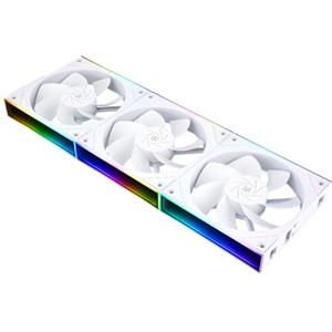 TR-TL-M12QRW X3 VENTO PC PC, con effetto luce specchio Argb, ventola di raffreddamento del computer tranquillo PWM-23.2db (a), flusso d'aria inverso bianco, semplificare la gestione della linea