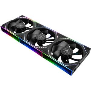 TR-TL-M12QR X3 VENTO CPU Custodia da 120 mm, Connettore PWM Silent Completa di raffreddamento con cuscinetto S-FDB, ventola per PC con effetto di luce dello specchio Argb, basso rumore