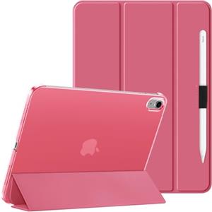 HGWALP Custodia per iPad (A16) 11a generazione 11 pollici 2025/iPad 10a generazione 10.9" 2022, Cover del supporto con retro traslucido duro,sonno automatico/sveglia&Titolare dello stilo-Anguria rossa
