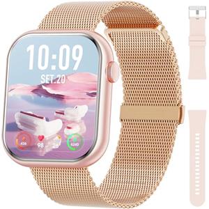 Hwagol Smartwatch Donna Uomo con Chiamata Bluetooth, 1,85'' HD Orologio Smartwatch con 140+ Sportive, Smart Watch con Sonno/Contapassi/SpO2/Cardiofrequenzimetro, Orologio Fitness per Android iOS