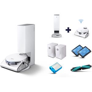 Samsung Jet Bot AI VR50T95735W Robot Aspirapolvere Senza Sacchetto Wi-Fi Argento/Bianco