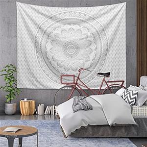 Daelesr Arazzo da Parete Grande 200x150cm, Arazzi Mandala Boho da Appendere Poliestere, Coperta Arazzo Bohémien Hippie Sole e Luna Telo Mare, Arazzo per Decorazioni Camera da Letto Dorm Soggiorno (Mandala B)
