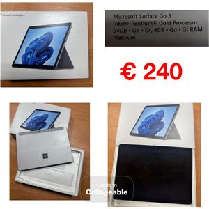 Intel MICROSOFT SURFACE GO 3 INTEL PENTIUM GOLD PROCESSOR 64GB GO GT 4GB GO GT RAM