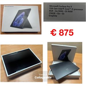 MICROSOFT SURFACE PRO 9 12TH GEN INTEL CORE I5 8GB 256GB GRAPHITE