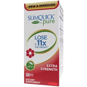 Wellnx Slimquick Pure Keto Extra Strength - Integratore per la perdita di peso con Caffeina e Te Verde, 60 capsule