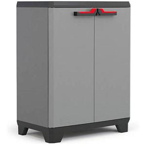 Armadio da Esterno 1 Ripiano 68x39x90H cm in Plastica Keter Stilo Basso Grigio