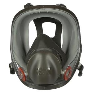 3m 7100015052 6900 maschera completa in silicone, taglia L, nero / grigio
