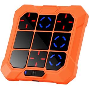 BlueSwan Gioco Tris Elettronico 6 in 1, Console Portatile Ricaricabile con Modalità Silenziosa, Giochi Bambini Viaggio Educativi per Sviluppare Logica e Memoria, per Bambini e Adulti 3+