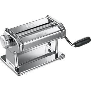 Marcato Macchina per la Pasta, Atlas 150, Pasta Maker, Tirapasta, Sfoglia, 10 diversi Spessori, Acciaio Cromato, Compatibile con 12 Accessori per Formati Extra, AT-150-ROL
