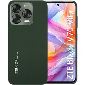 ZTE Smartphone Zte BLADE V70 VITA Jade green - Smartphone 6.7"HD+ 120Hz, 256GB di memoria, 20 GB RAM (8+12 RAM dinamica), Fotocamera AI 50MP,Android 14, Ricarica fast 22.5W, NFC