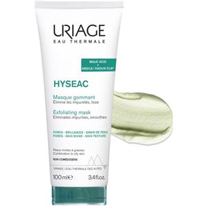 Uriage Maschera Gommante Hyséac 100 ml - Esfoliante e Purificante per Pori Dilatati e Pelle Lucida