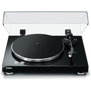 Yamaha TT-S303 Giradischi Tradizionale a Cinghia, Preamplificatore Incorporato, Uscita Phono e di Linea, Nero