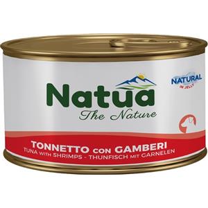 Natua Natural Tonnetto e Gamberi per Cani - Cibo Umido 150 g, Senza Additivi e Conservanti