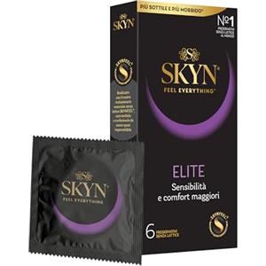 Skyn Elite Preservativi Ultramorbidi e Ultrasottili senza Lattice, 6 Pezzi
