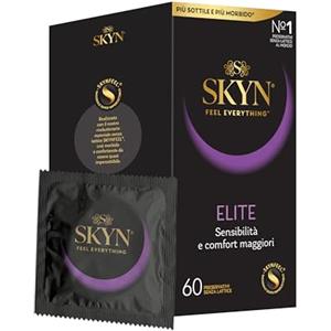 SKYN Elite - Preservativi Senza Lattice in Poliisoprene - Ultramorbidi e Ultrasottili, 60 Pezzi