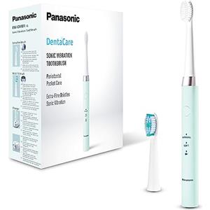 Panasonic EW-DM81-G503 Spazzolino Elettrico, 2 Testine Incluse, Timer, 2 Modalità di Funzionamento, Design Ergonomico, 31.000 Movimenti al Minuto, Vibrazioni Soniche, Verde