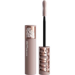 Maybelline New York Mascara Volumizzante, Adatto a Occhi Sensibili, Ciglia Incurvate e Volumizzate, Lunga Tenuta, Resistente a Sbavature e Sudore, Colore: Black, Body Mascara, Lash Sensational, 9,75ml